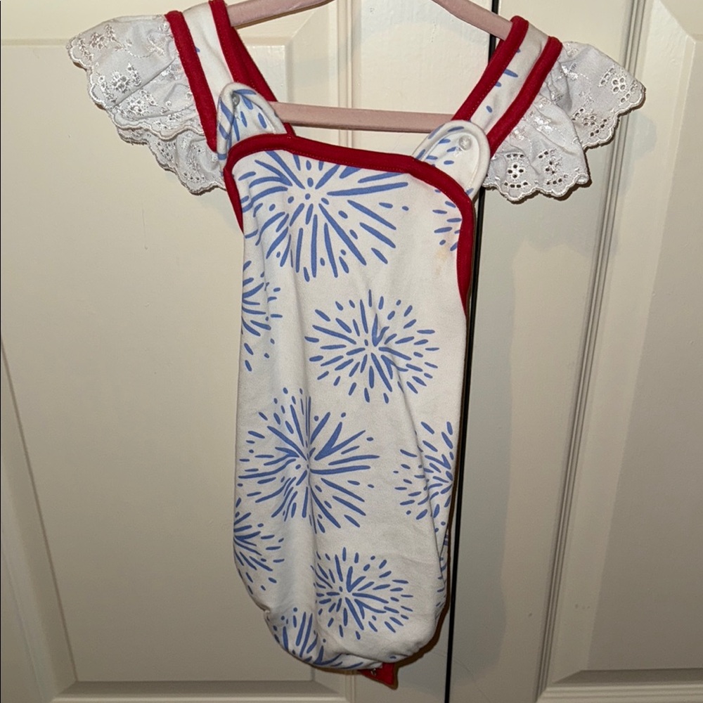 TBBC Red and Blue Firework Print